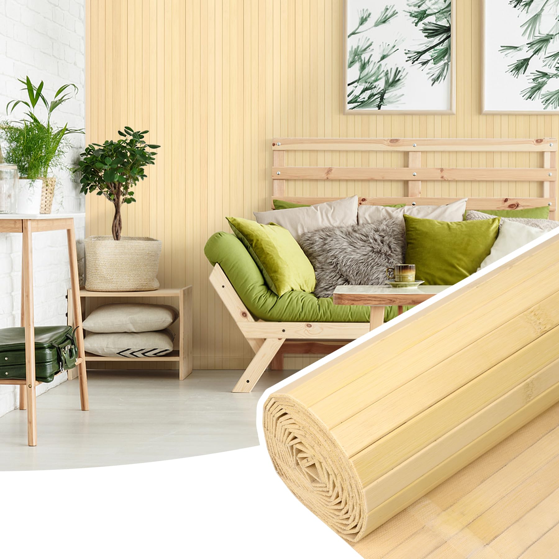CUNE ウォールポケット Amazon.com: Bamboo Wall Panel for Interior Wall Decor, Renewable